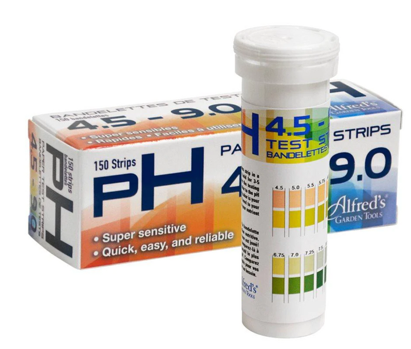 Alfred Water pH Testing Paper Strips Kit 4.5 - 9.0 Narrow Range 150/pack