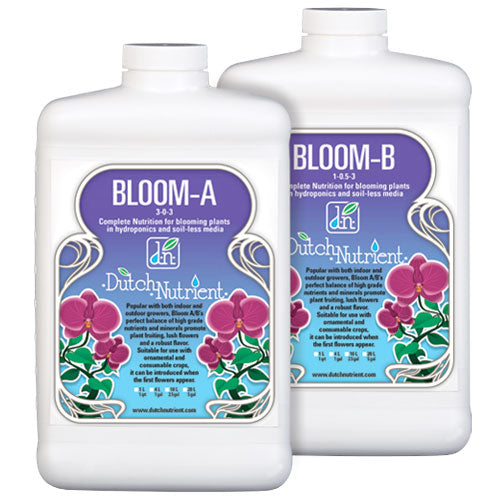 Dutch Nutrient Bloom - A (3-0-3) & Bloom - B (1-0.5-3)