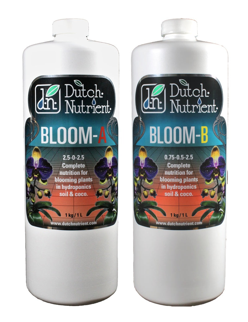Dutch Nutrient Bloom - A (3-0-3) & Bloom - B (1-0.5-3)