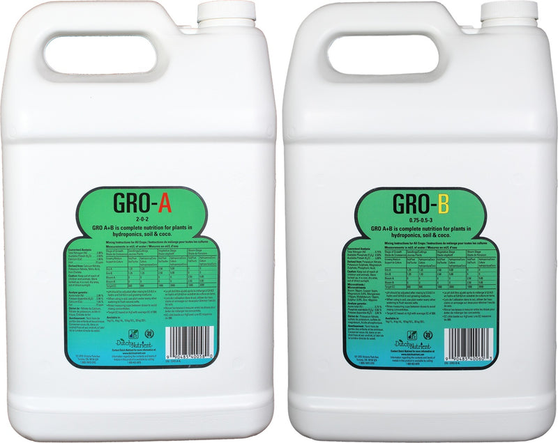 Dutch Nutrient Gro-A (2-0-2) & Gro-B (0-1-3)