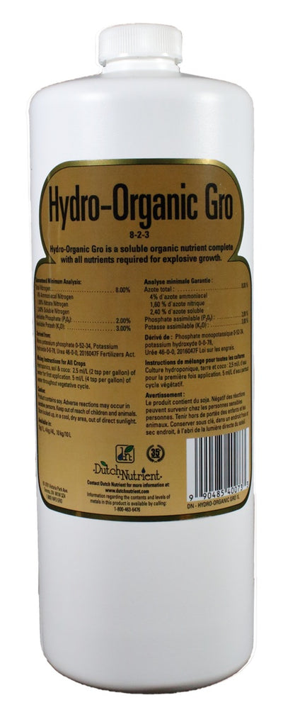 Dutch Nutrient Hydro Organic Gro
