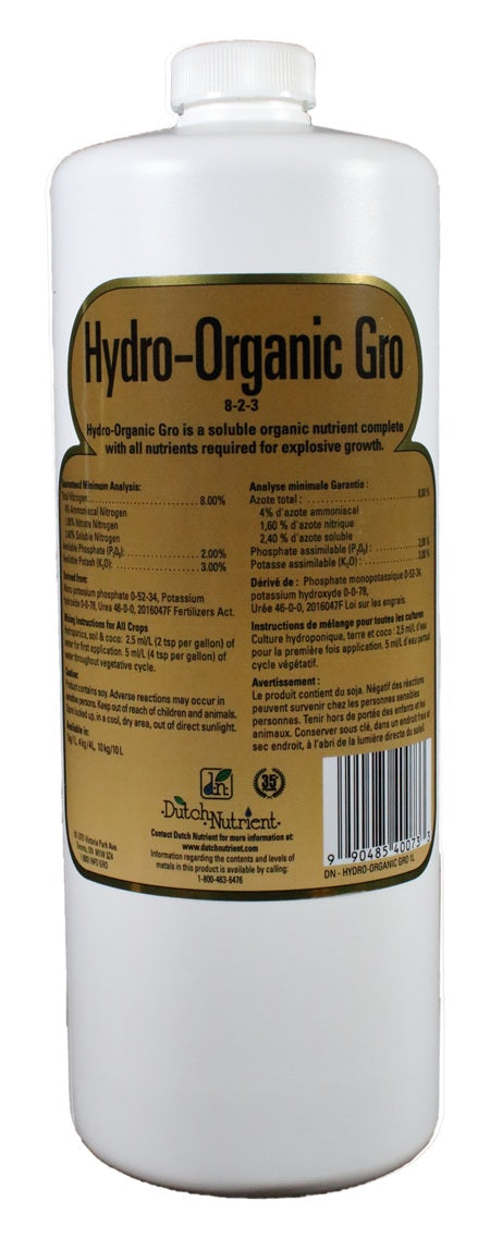 Dutch Nutrient Hydro Organic Gro