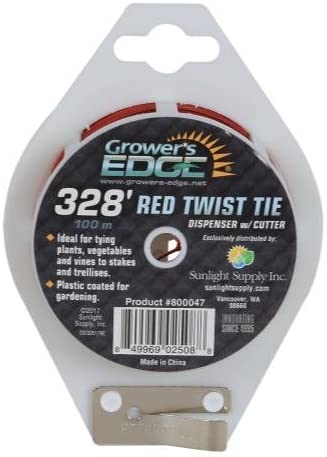 Grower'S Edge Red Twist Tie 328 Ft