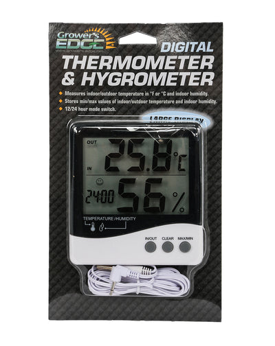 Grower's Edge Large Display Hygrometer