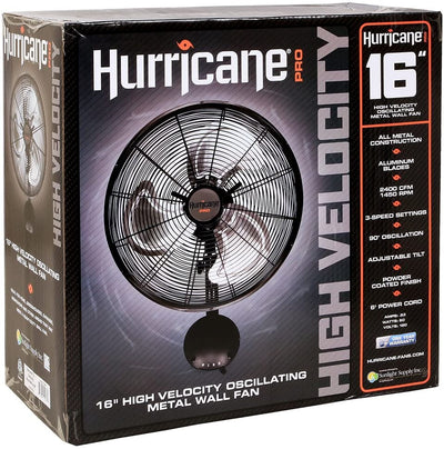 Hurricane Metal 16" Wall Fan