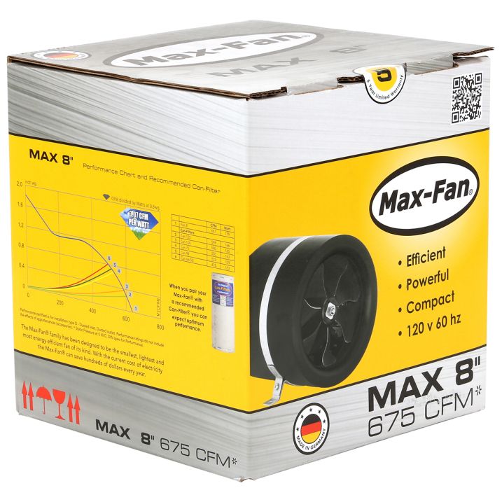 Maxfan Can Fan Max 8" 675 Cfm