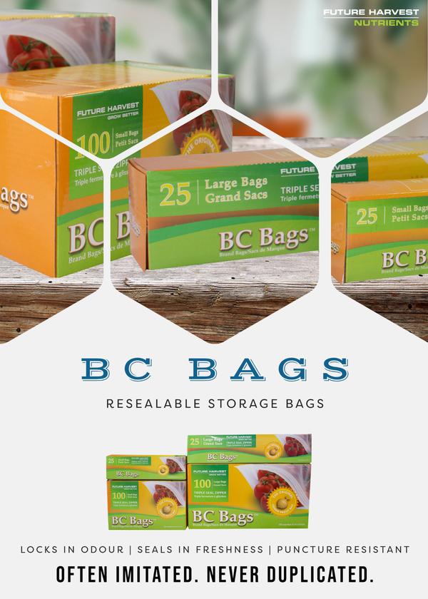 BC Bags Future Harvest Triple Seal Zipper Large Bags (100)