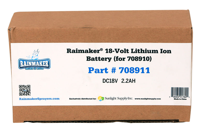 Rainmaker 18V Lithium Ion Battery